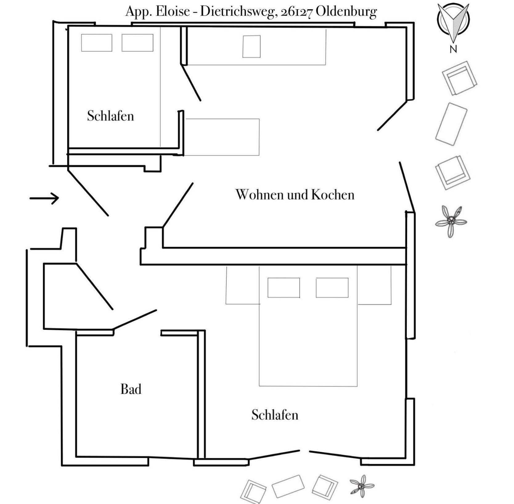 Apartment Prinzessin Eloise - Zimmerprinzen أولدنبورغ المظهر الخارجي الصورة